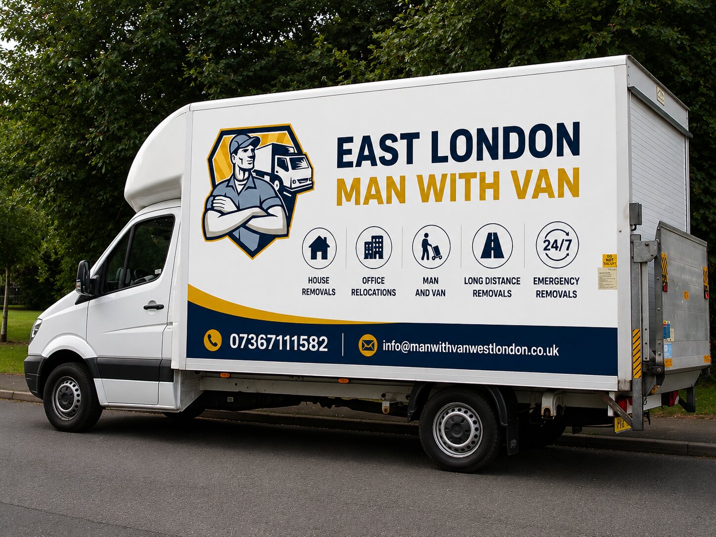 man with van east london